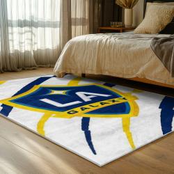 mls los angeles galaxy soccer team logo sport carpet area rug home decor gift bedroom lagfc71