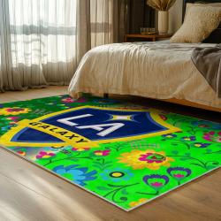mls los angeles galaxy soccer team logo sport carpet area rug home decor gift bedroom lagfc74