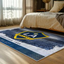 mls los angeles galaxy soccer team logo sport carpet area rug home decor gift bedroom lagfc75