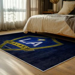 mls los angeles galaxy soccer team logo sport carpet area rug home decor gift bedroom lagfc95
