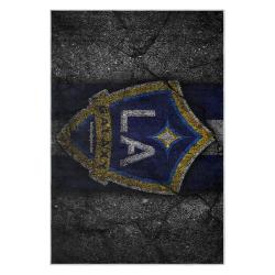 mls los angeles galaxy soccer team logo sport carpet area rug home decor gift lagfc27
