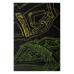 mls los angeles galaxy soccer team logo sport carpet area rug home decor gift lagfc89