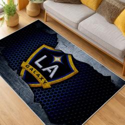 MLS Los Angeles Galaxy Soccer Team Logo Sport Carpet Area Rug Home Decor Gift Lagfc10
