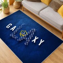 MLS Los Angeles Galaxy Soccer Team Logo Sport Carpet Area Rug Home Decor Gift Lagfc101