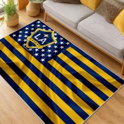 MLS Los Angeles Galaxy Soccer Team Logo Sport Carpet Area Rug Home Decor Gift Lagfc15