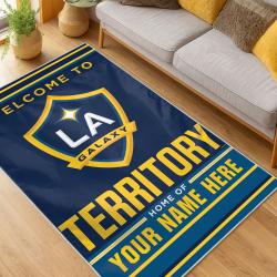 MLS Los Angeles Galaxy Soccer Team Logo Sport Carpet Area Rug Home Decor Gift Lagfc31