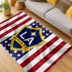 MLS Los Angeles Galaxy Soccer Team Logo Sport Carpet Area Rug Home Decor Gift Lagfc38