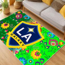 MLS Los Angeles Galaxy Soccer Team Logo Sport Carpet Area Rug Home Decor Gift Lagfc74