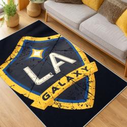 MLS Los Angeles Galaxy Soccer Team Logo Sport Carpet Area Rug Home Decor Gift Lagfc8