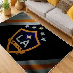 MLS Los Angeles Galaxy Soccer Team Logo Sport Carpet Area Rug Home Decor Gift Lagfc80