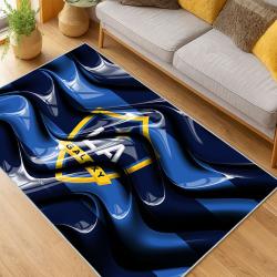 MLS Los Angeles Galaxy Soccer Team Logo Sport Carpet Area Rug Home Decor Gift Lagfc87