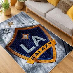 MLS Los Angeles Galaxy Soccer Team Logo Sport Carpet Area Rug Home Decor Gift Lagfc98