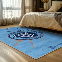 mls new york city fc soccer team logo sport carpet area rug home decor gift idea for fans bedroom nycfc11