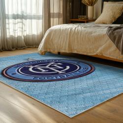 mls new york city fc soccer team logo sport carpet area rug home decor gift idea for fans bedroom nycfc74