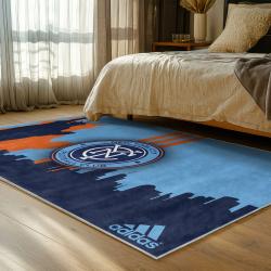 mls new york city fc soccer team logo sport carpet area rug home decor gift idea for fans bedroom nycfc96