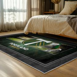mls portland timbers fc area rug non slip soccer carpet home decor gift idea for fans bedroom ptfc14