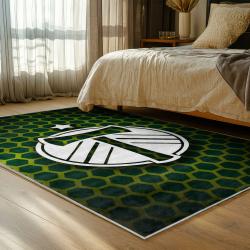 mls portland timbers fc area rug non slip soccer carpet home decor gift idea for fans bedroom ptfc23