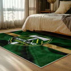 mls portland timbers fc area rug non slip soccer carpet home decor gift idea for fans bedroom ptfc24