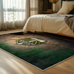 mls portland timbers fc area rug non slip soccer carpet home decor gift idea for fans bedroom ptfc29