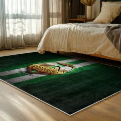 mls portland timbers fc area rug non slip soccer carpet home decor gift idea for fans bedroom ptfc3