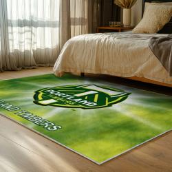 mls portland timbers fc area rug non slip soccer carpet home decor gift idea for fans bedroom ptfc30