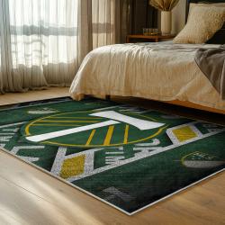 mls portland timbers fc area rug non slip soccer carpet home decor gift idea for fans bedroom ptfc35