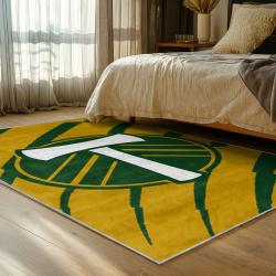mls portland timbers fc area rug non slip soccer carpet home decor gift idea for fans bedroom ptfc39