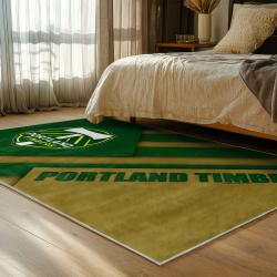 mls portland timbers fc area rug non slip soccer carpet home decor gift idea for fans bedroom ptfc40