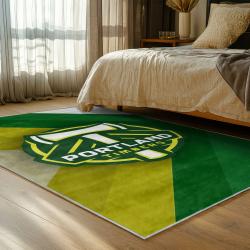 mls portland timbers fc area rug non slip soccer carpet home decor gift idea for fans bedroom ptfc44