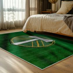 mls portland timbers fc area rug non slip soccer carpet home decor gift idea for fans bedroom ptfc50