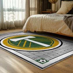 mls portland timbers fc area rug non slip soccer carpet home decor gift idea for fans bedroom ptfc51