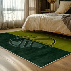 mls portland timbers fc area rug non slip soccer carpet home decor gift idea for fans bedroom ptfc55