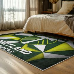 mls portland timbers fc area rug non slip soccer carpet home decor gift idea for fans bedroom ptfc65