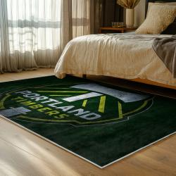 mls portland timbers fc area rug non slip soccer carpet home decor gift idea for fans bedroom ptfc66