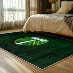 mls portland timbers fc area rug non slip soccer carpet home decor gift idea for fans bedroom ptfc70