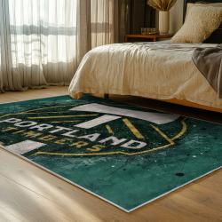 mls portland timbers fc area rug non slip soccer carpet home decor gift idea for fans bedroom ptfc72