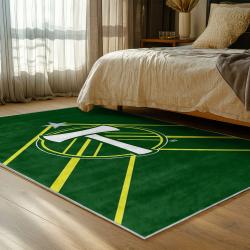 mls portland timbers fc area rug non slip soccer carpet home decor gift idea for fans bedroom ptfc81