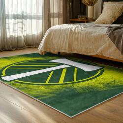 mls portland timbers fc area rug non slip soccer carpet home decor gift idea for fans bedroom ptfc89