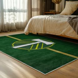 mls portland timbers fc area rug non slip soccer carpet home decor gift idea for fans bedroom ptfc92