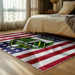 mls portland timbers fc area rug non slip soccer carpet home decor gift idea for fans bedroom ptfc95