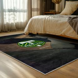 mls portland timbers fc area rug non slip soccer carpet home decor gift idea for fans bedroom ptfc97
