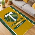 mls portland timbers fc area rug non slip soccer carpet home decor gift idea for fans living room ptfc20