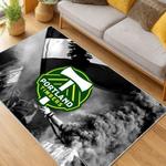 mls portland timbers fc area rug non slip soccer carpet home decor gift idea for fans living room ptfc26