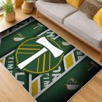 mls portland timbers fc area rug non slip soccer carpet home decor gift idea for fans living room ptfc35