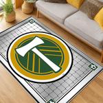 mls portland timbers fc area rug non slip soccer carpet home decor gift idea for fans living room ptfc51