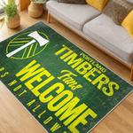 mls portland timbers fc area rug non slip soccer carpet home decor gift idea for fans living room ptfc59