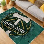 mls portland timbers fc area rug non slip soccer carpet home decor gift idea for fans living room ptfc72