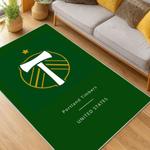 mls portland timbers fc area rug non slip soccer carpet home decor gift idea for fans living room ptfc82