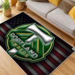 mls portland timbers fc area rug non slip soccer carpet home decor gift idea for fans living room ptfc9