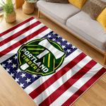 mls portland timbers fc area rug non slip soccer carpet home decor gift idea for fans living room ptfc95